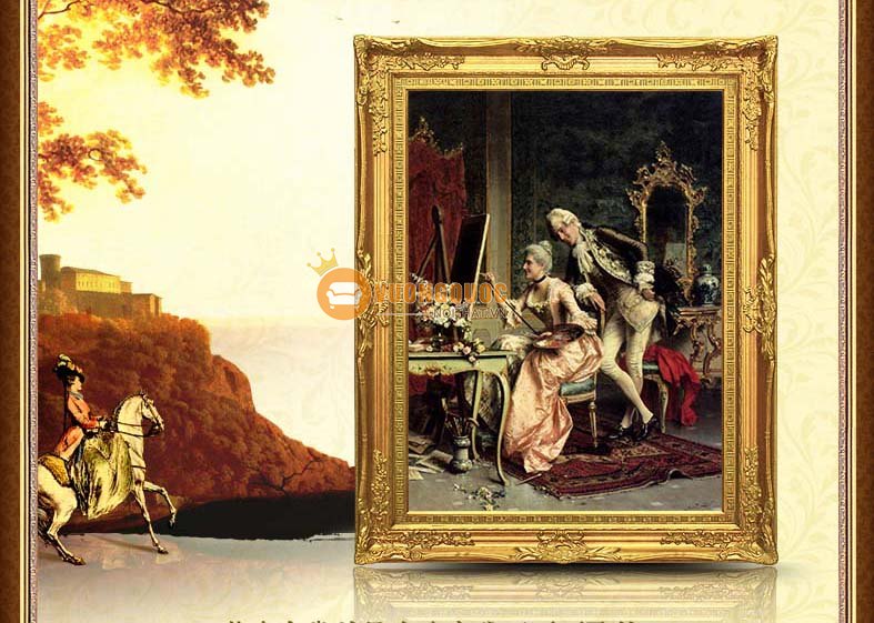 tranh trang trí phong cách cổ điển châu âu HYY125-1